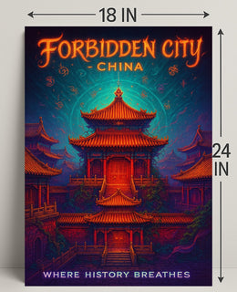 Forbidden City Enchantment in Cultural or Heritage Poster
