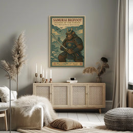 Samurai Bigfoot Legends of the Forest Poster