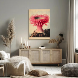 Sea Anemone Poster Vibrant Illustration Wall Art