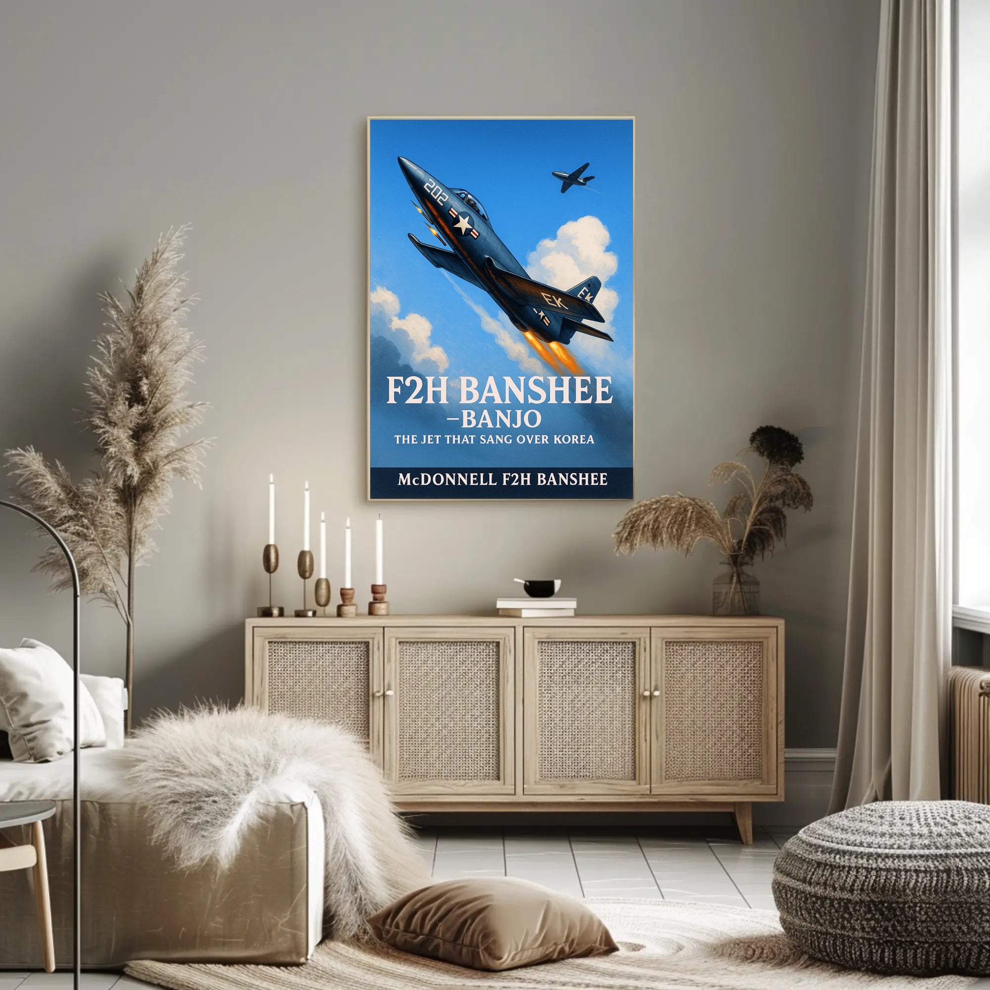 F2H Banshee The Jet That Sang Over Korea Poster PosterGoat