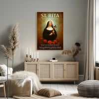St. Rita  Patron of Impossible Causes Poster PosterGoat