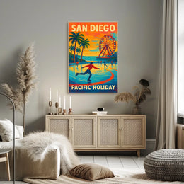 San Diego Pacific Holiday Poster