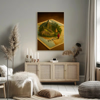 Peru Enchanting Travel Poster Vintage Wall Art