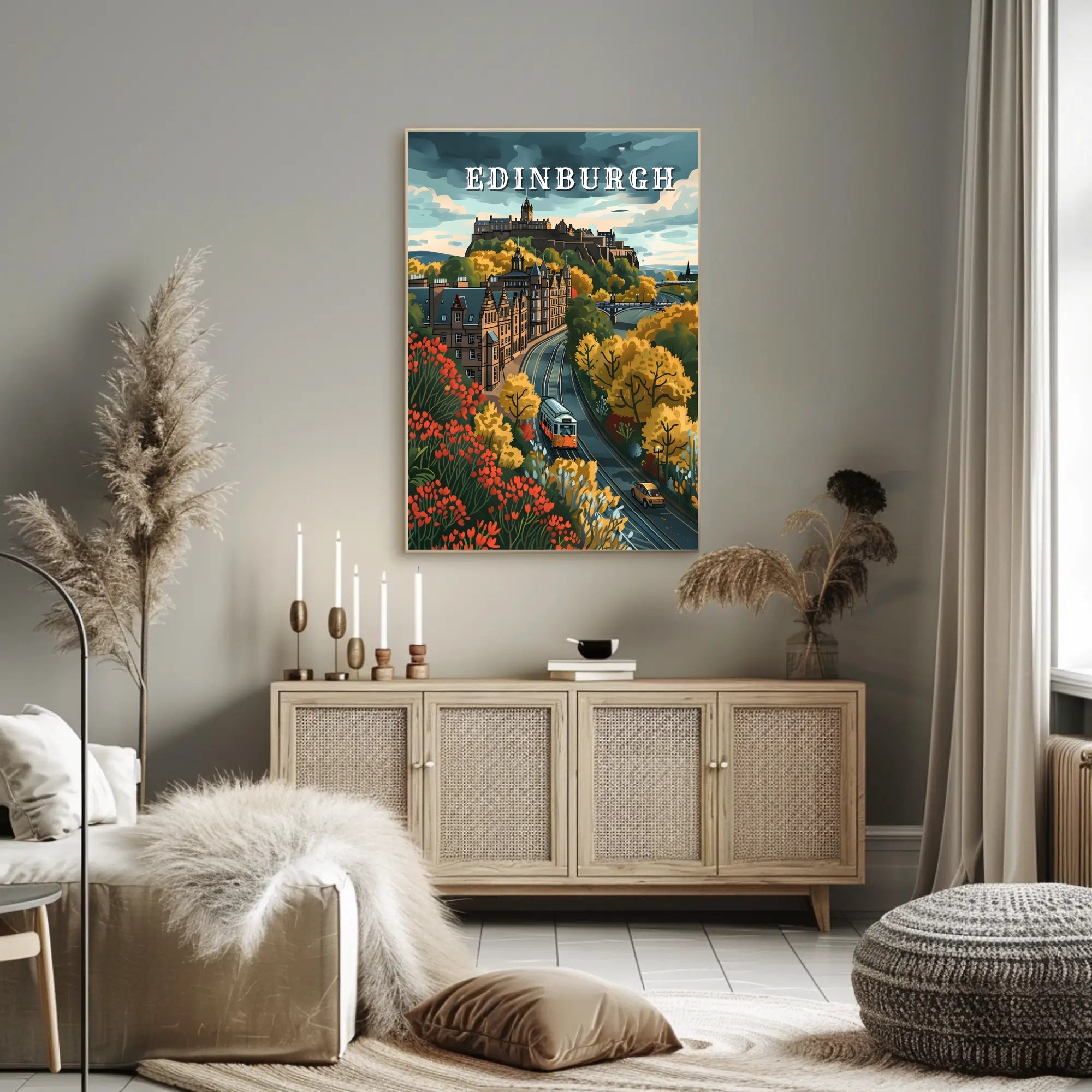 Autumn in Edinburgh Poster