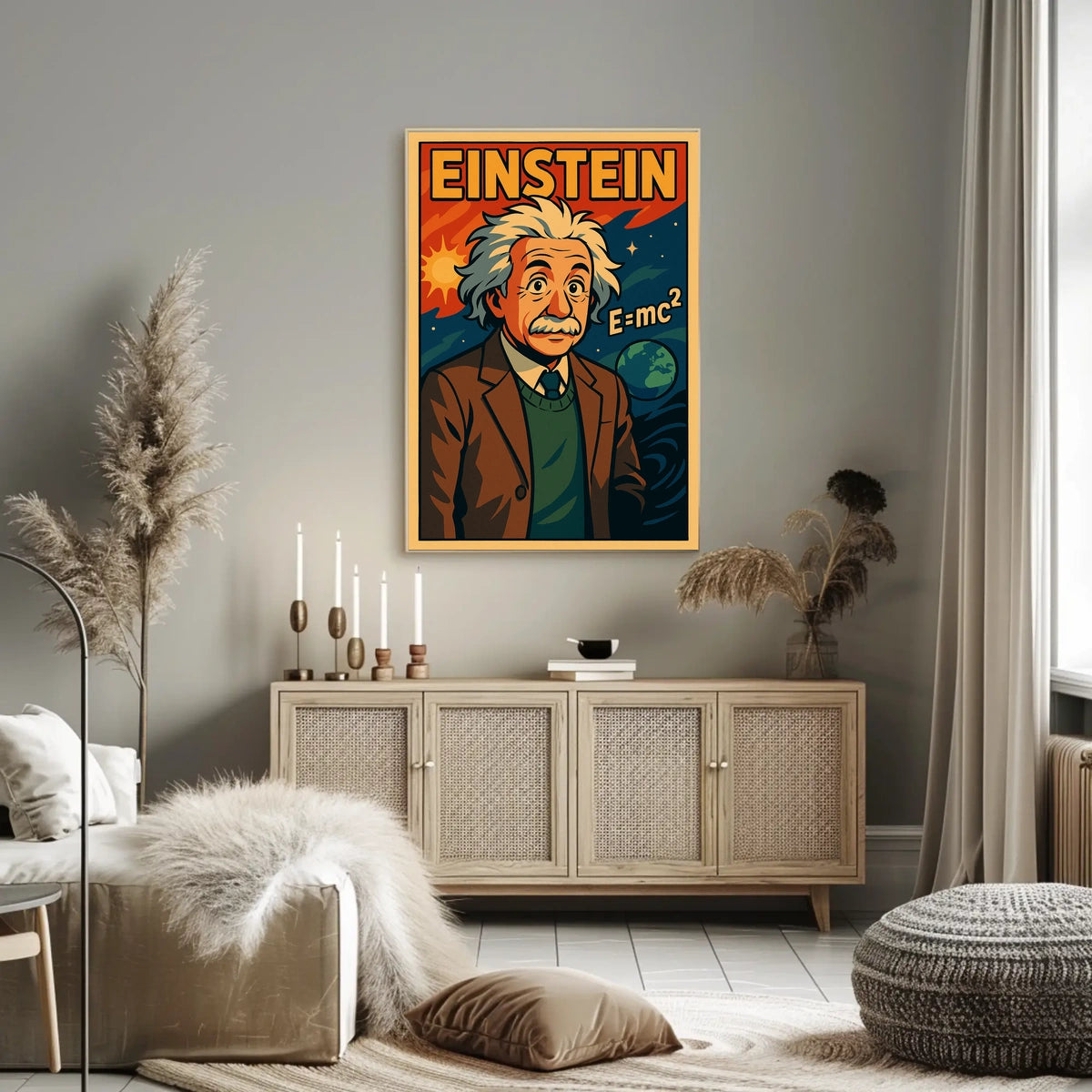 Einstein Theoretical Physicist Vintage Gift Poster