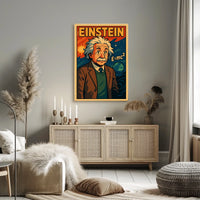 Einstein Theoretical Physicist Vintage Gift Poster