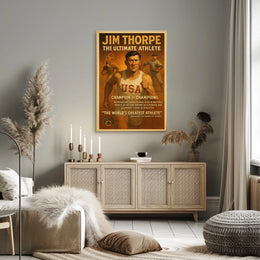 The Ultimate Athlete Tribute Jim Thorpe Poster