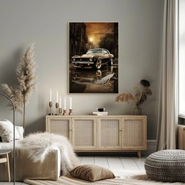 Classic Muscle in the City Poster PosterGoat