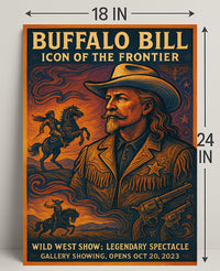 Buffalo Bill Wild West Adventure Vintage Cultural Poster