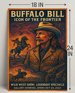 Buffalo Bill Wild West Adventure Vintage Cultural Poster