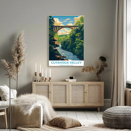 Cuyahoga Valley National Park Vintage Travel Poster