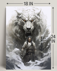 Warrior And The White Tiger Poster
