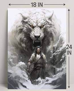 Warrior And The White Tiger Poster