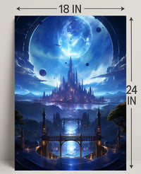 Celestial Cityscape Poster