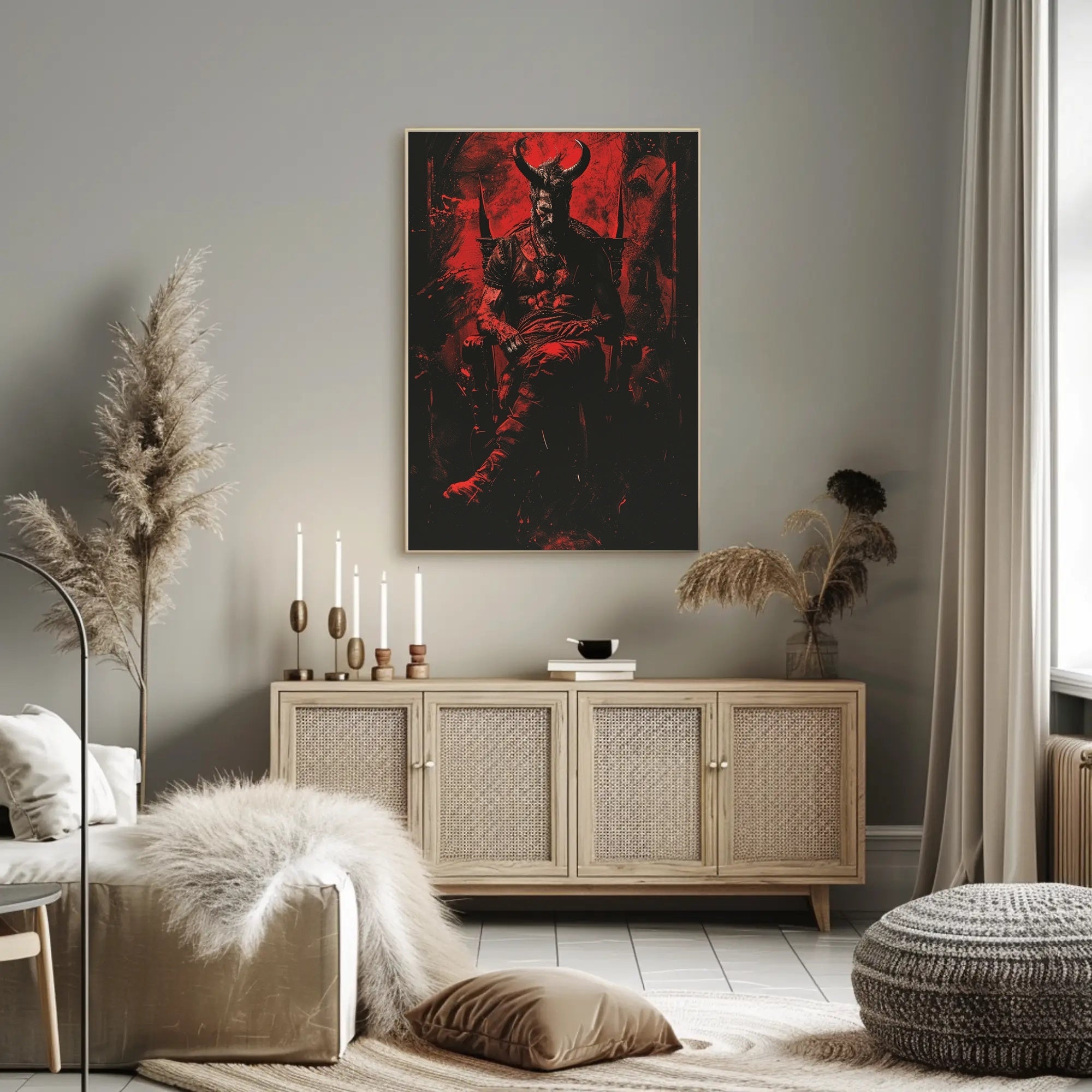 The Dark Throne Art Print Poster for Home Decor and Wall Art PosterGoat