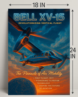 Bell XV-15 Revolutionizing Vertical Flight Poster PosterGoat