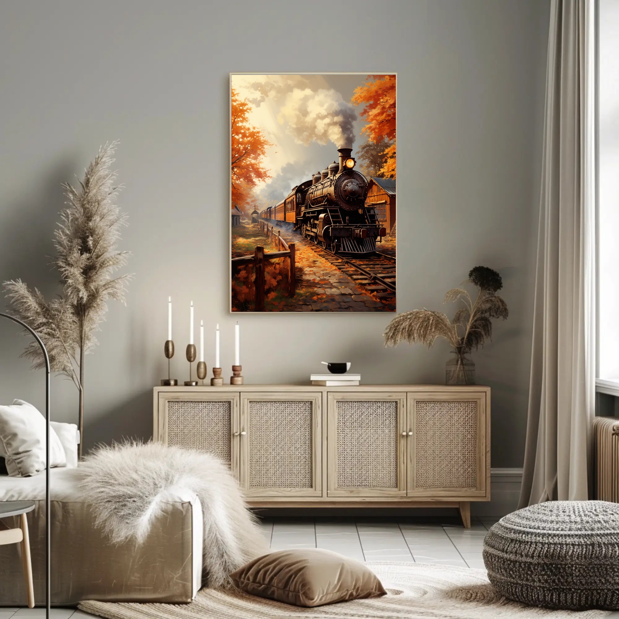 Autumn Steam Journey Poster