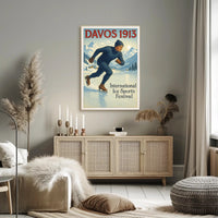 Davos 1913 International Ice Sports Festival Poster PosterGoat