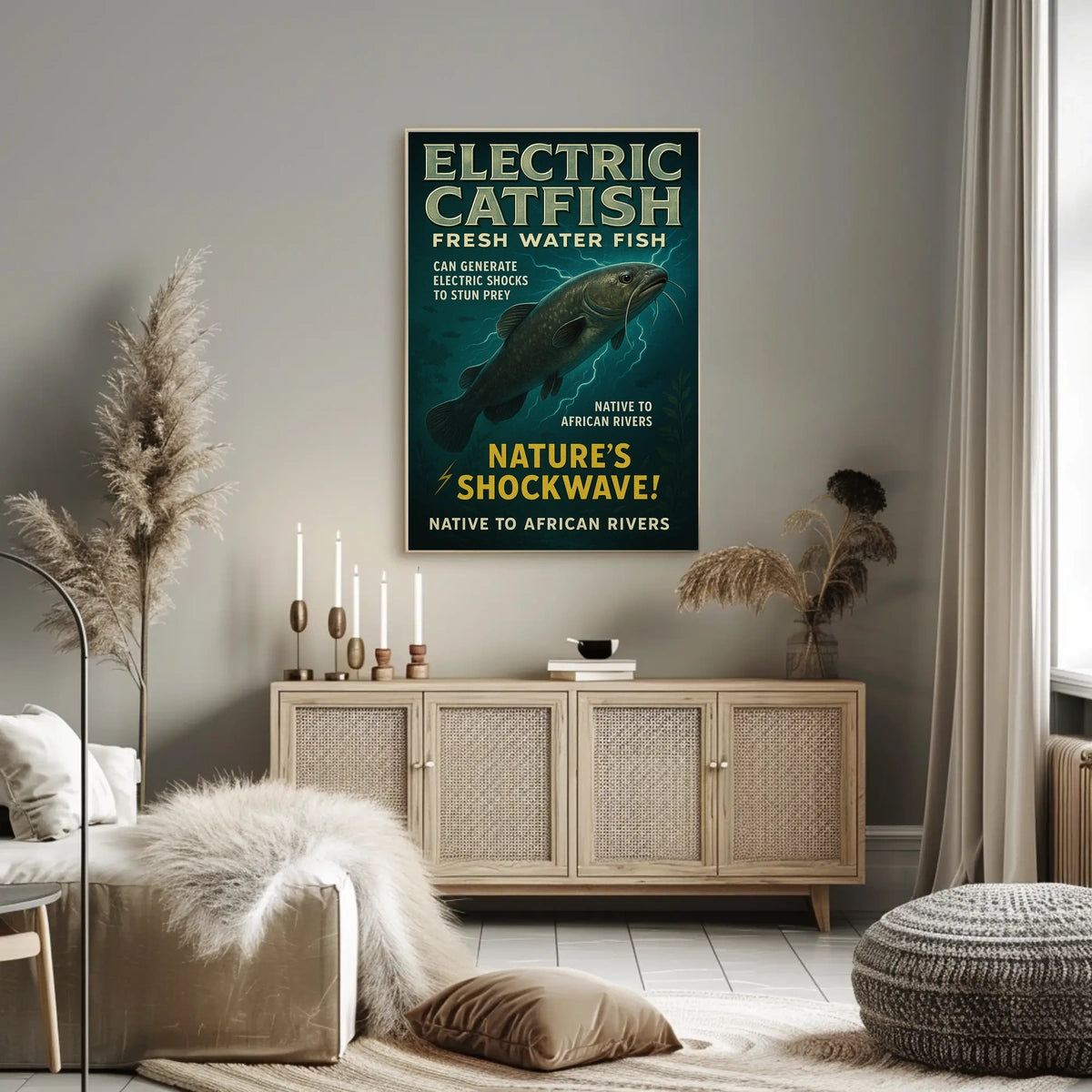 Electric Catfish Natures Shockwave Poster