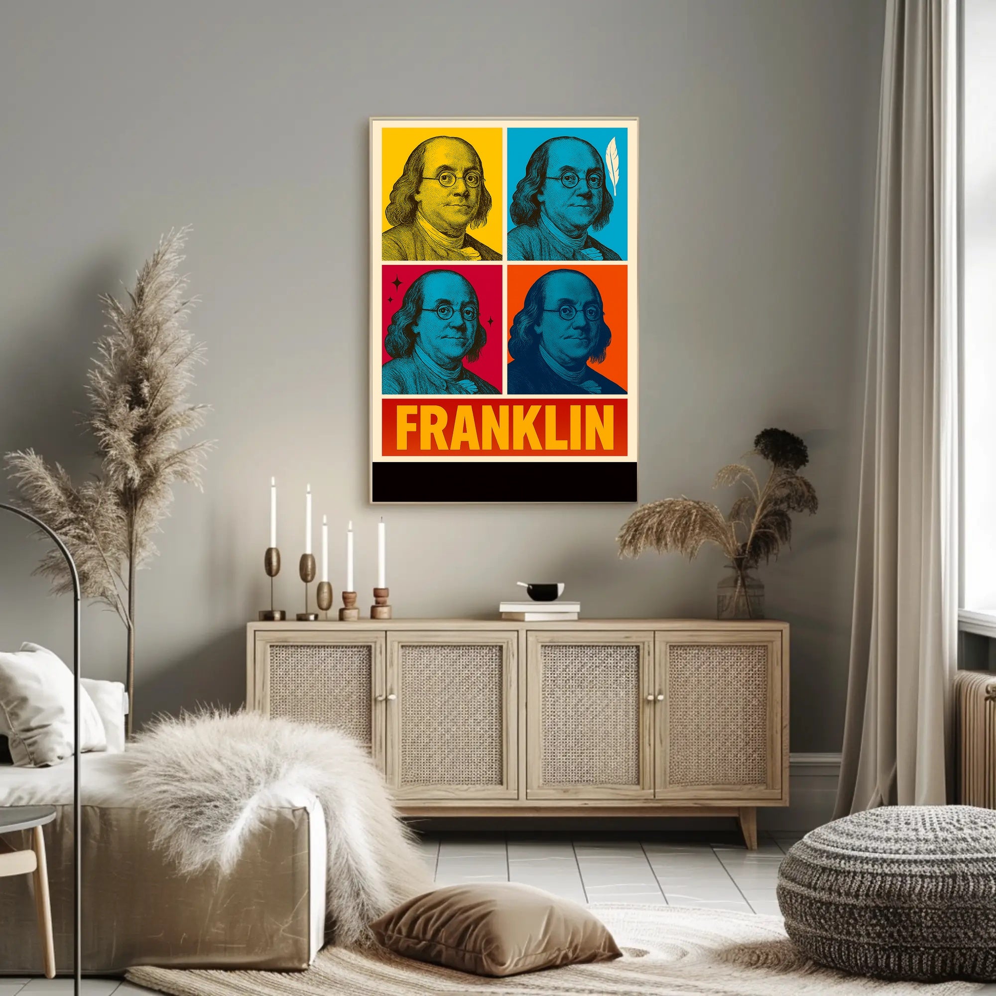 Franklin Pop Art Poster PosterGoat