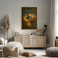 Jerusalem Harmony of History Poster