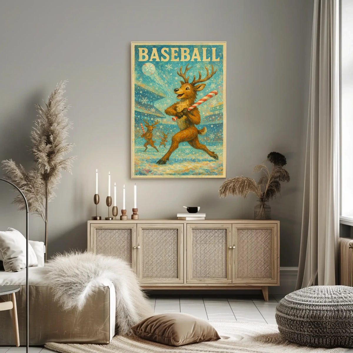 Winter Baseball Fantasy Poster