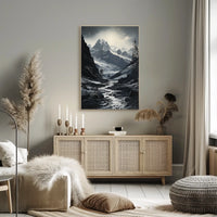 Majestic Snow-Capped Peaks National Park Poster