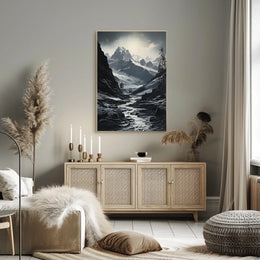 Majestic Snow-Capped Peaks National Park Poster
