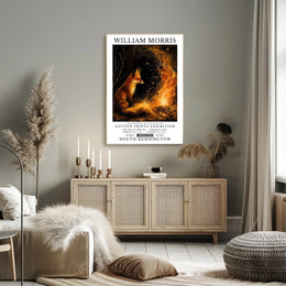 William Morris Fox and Fire Cultural Heritage Poster