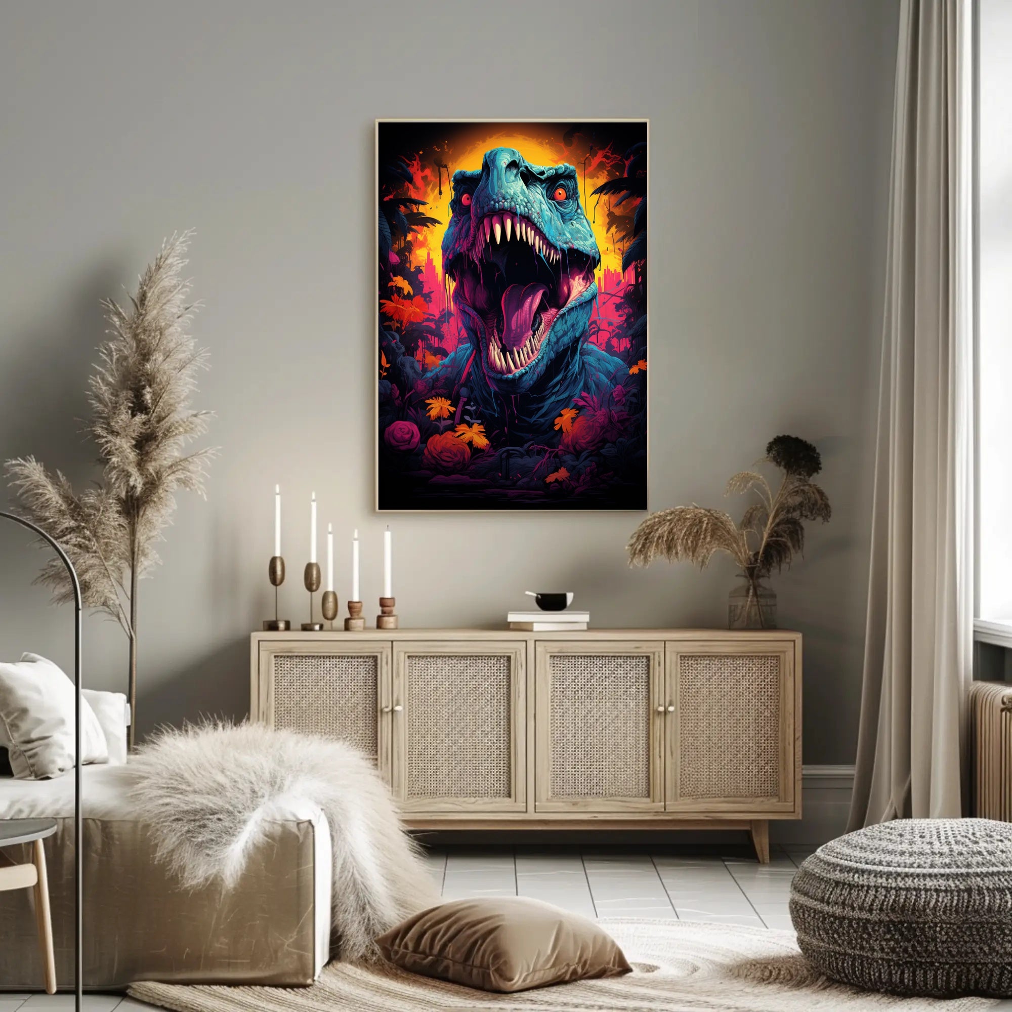 Roaring Jurassic Poster PosterGoat