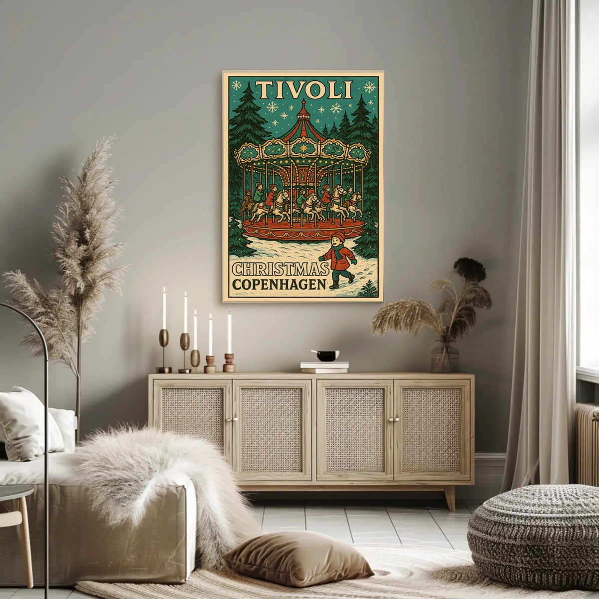 Tivoli Christmas in Copenhagen Poster