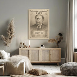 William Howard Taft 27th President Sketch Poster Art Print PosterGoat