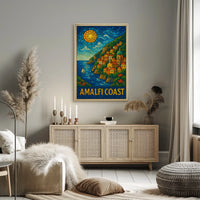 Amalfi Coast Mosaic Poster