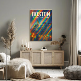 Boston Scenic Wanderlust Minimalist Poster