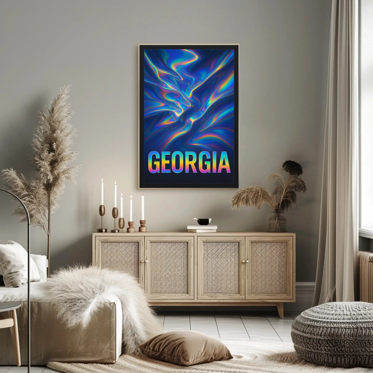 Georgia Vibrant Abstract Abstract Poster