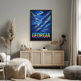 Georgia Vibrant Abstract Abstract Poster