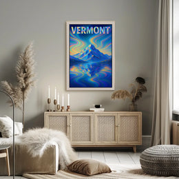 Vermont Mountain Reflection Poster