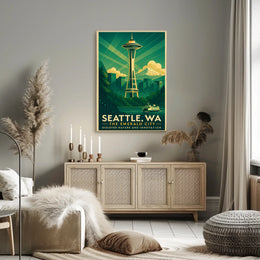 Seattle, WA The Emerald City Poster