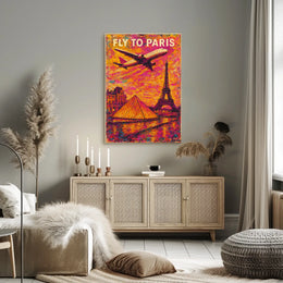 Fly To Paris Poster