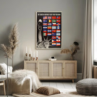 United Nations Allies During WWII Poster PosterGoat