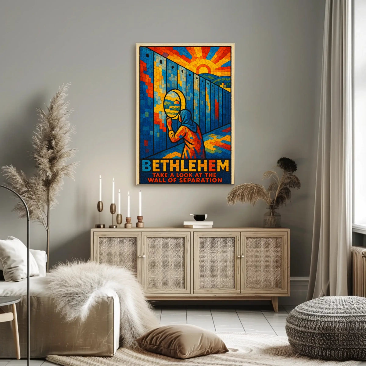 Bethlehem Wall Of Separation Poster