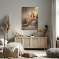 Enchanted Winter Castle Poster