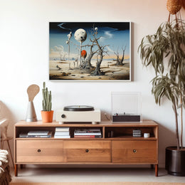 Surreal Dreamscape with Floating Spheres Fantasy or Mythology Poster
