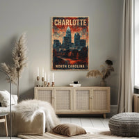 Charlotte Skyline Poster
