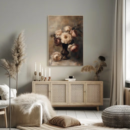 Elegant Floral Still Life Poster