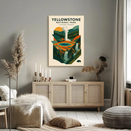 Yellowstone National Park A Natural Wonder Poster
