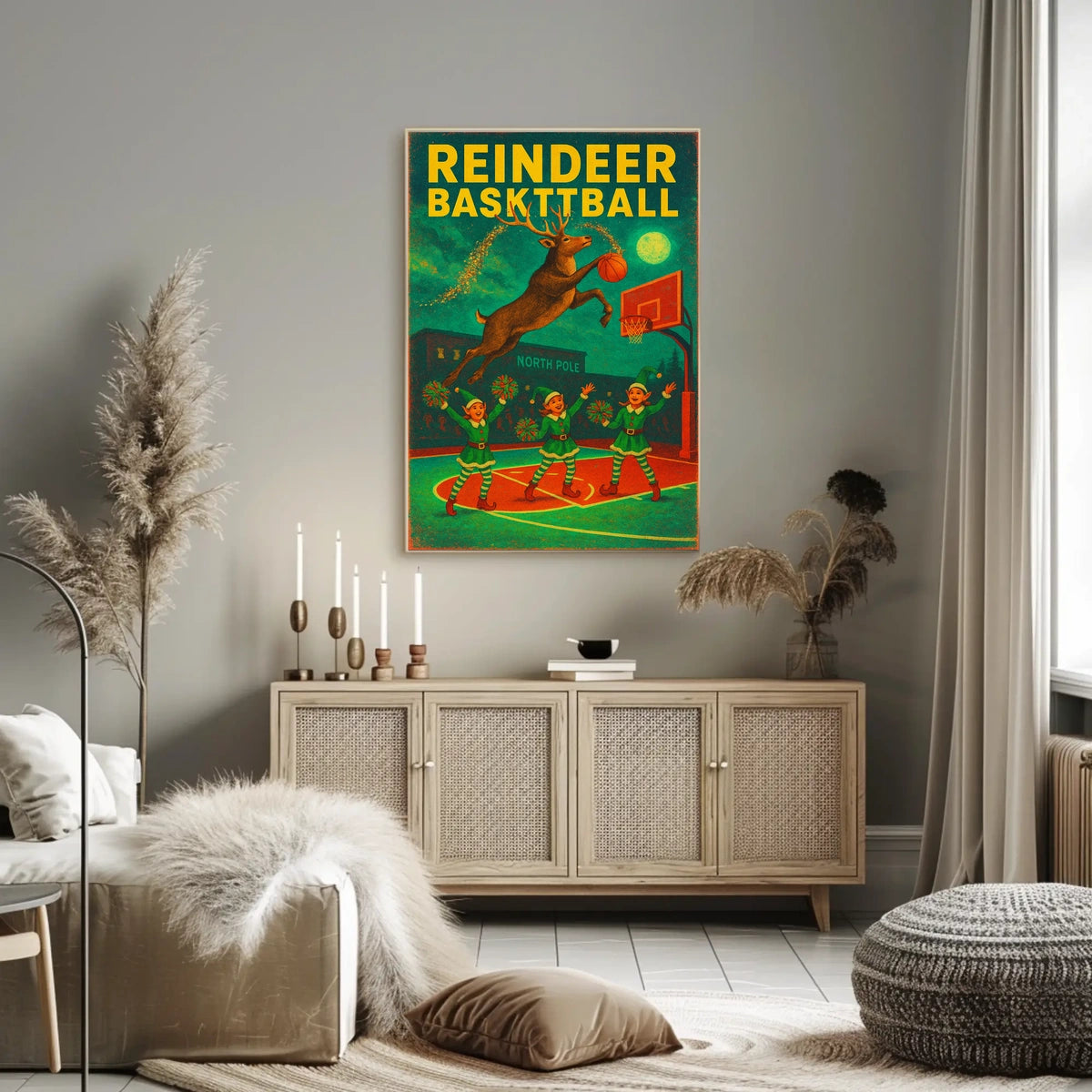 Reindeer Basketball Extravaganza Poster