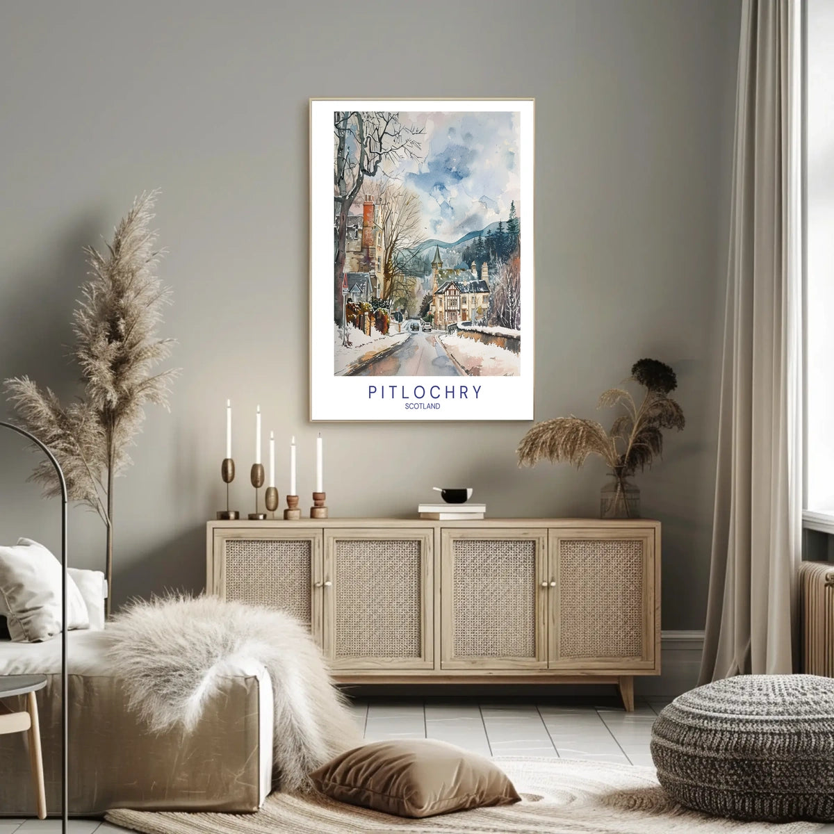 Winter in Pitlochry Poster