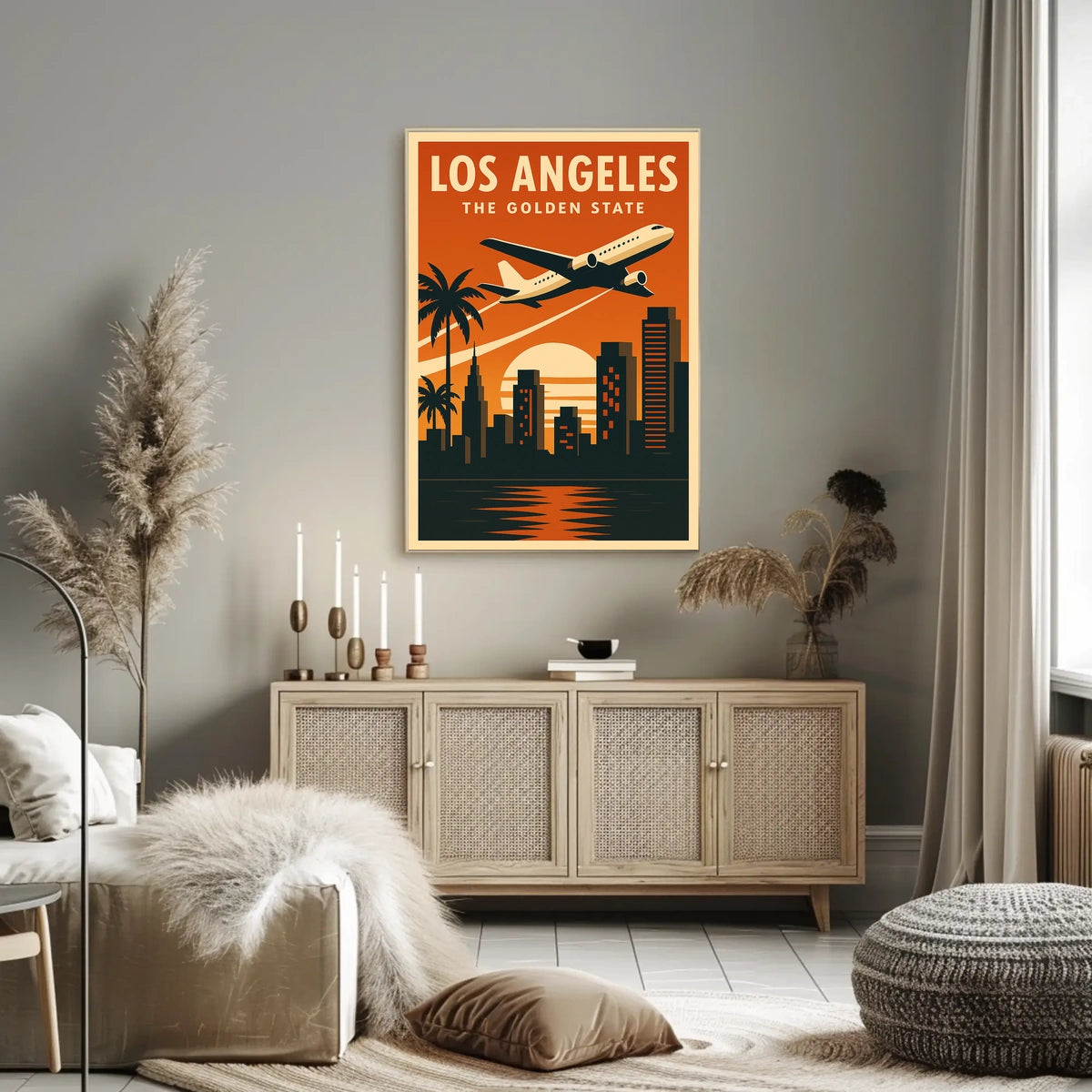 Los Angeles Vintage Travel Poster