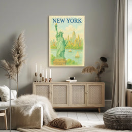 New York Iconic Cityscape Poster
